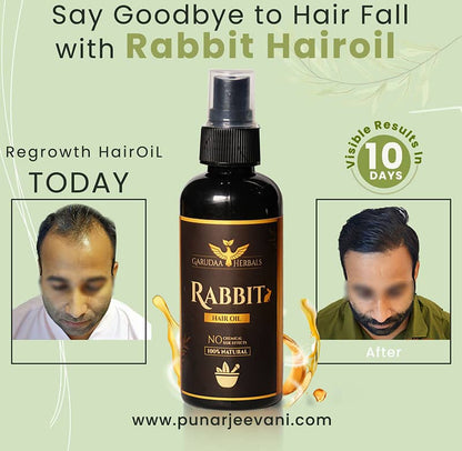 Rabit Herbal Hair Oil - 100% Effective!