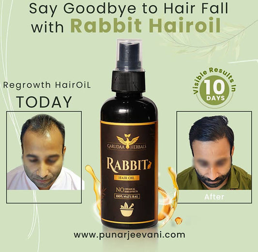 Rabit Herbal Hair Oil - 100% Effective!